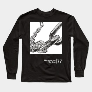 Fleetwood Mac - The Chain / Minimal Style Graphic Artwork Long Sleeve T-Shirt